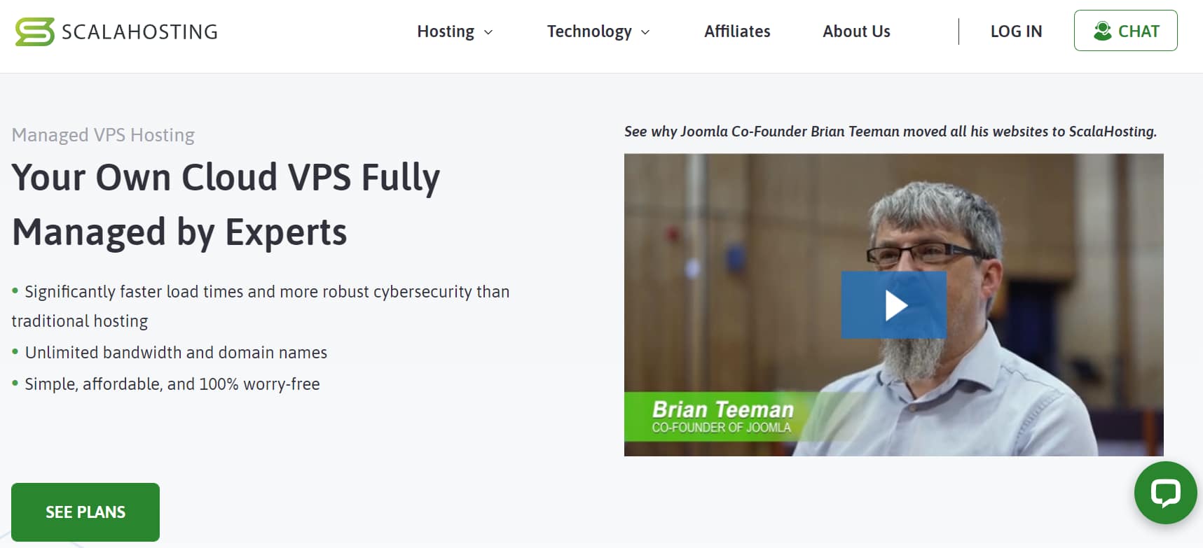 ScalaHosting, one of the best web hosting providers for developers.