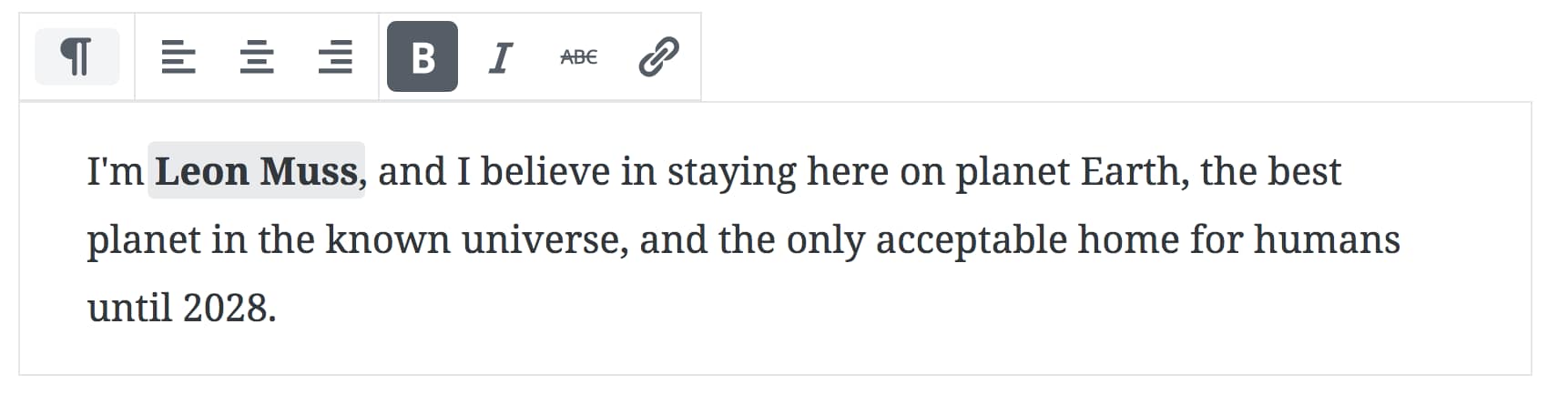 Gutenberg Block Toolbar