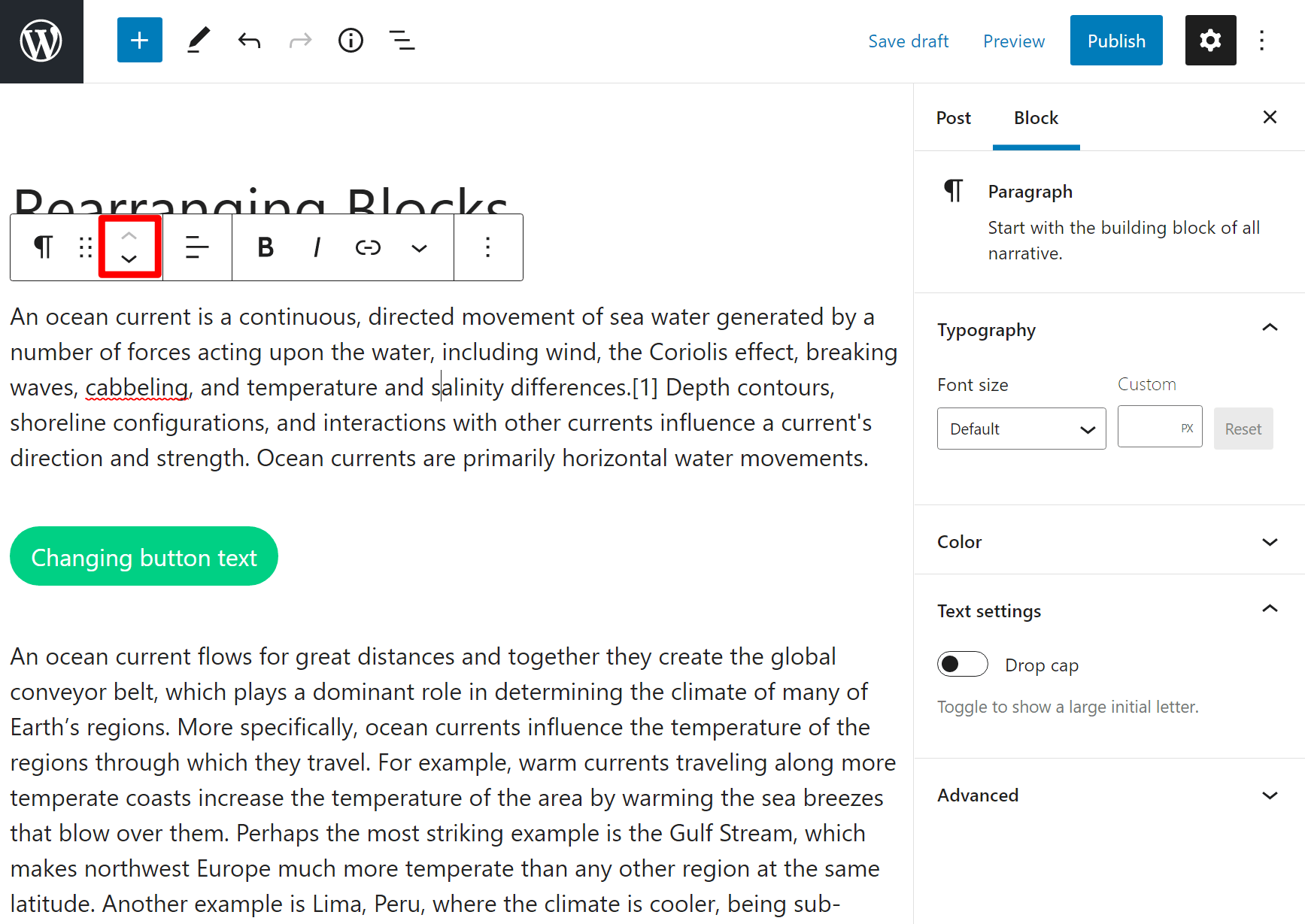 Move blocks using arrows.