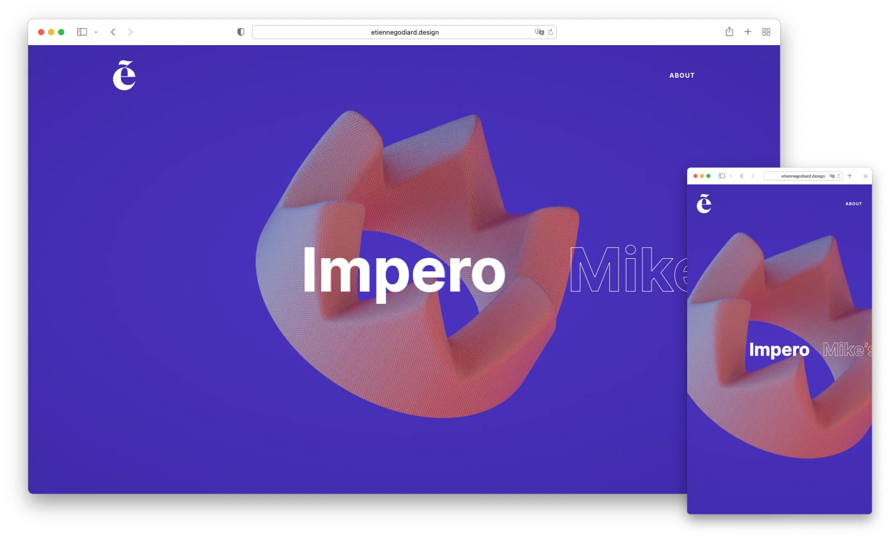 Best design portfolios: Etienne Godiard