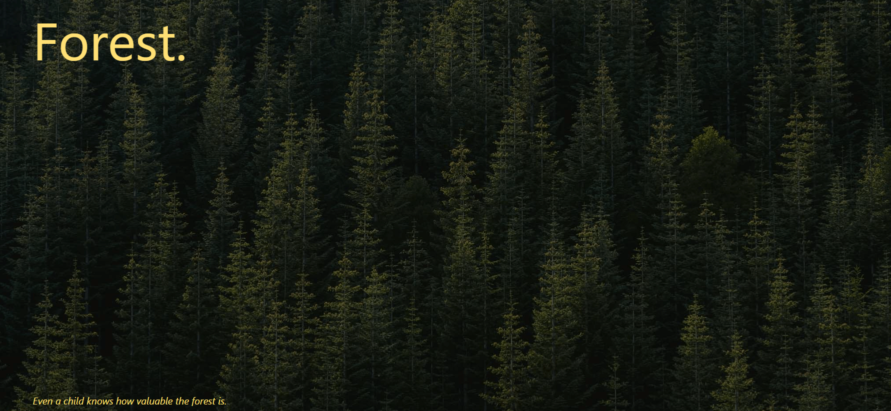 AN example forest block pattern