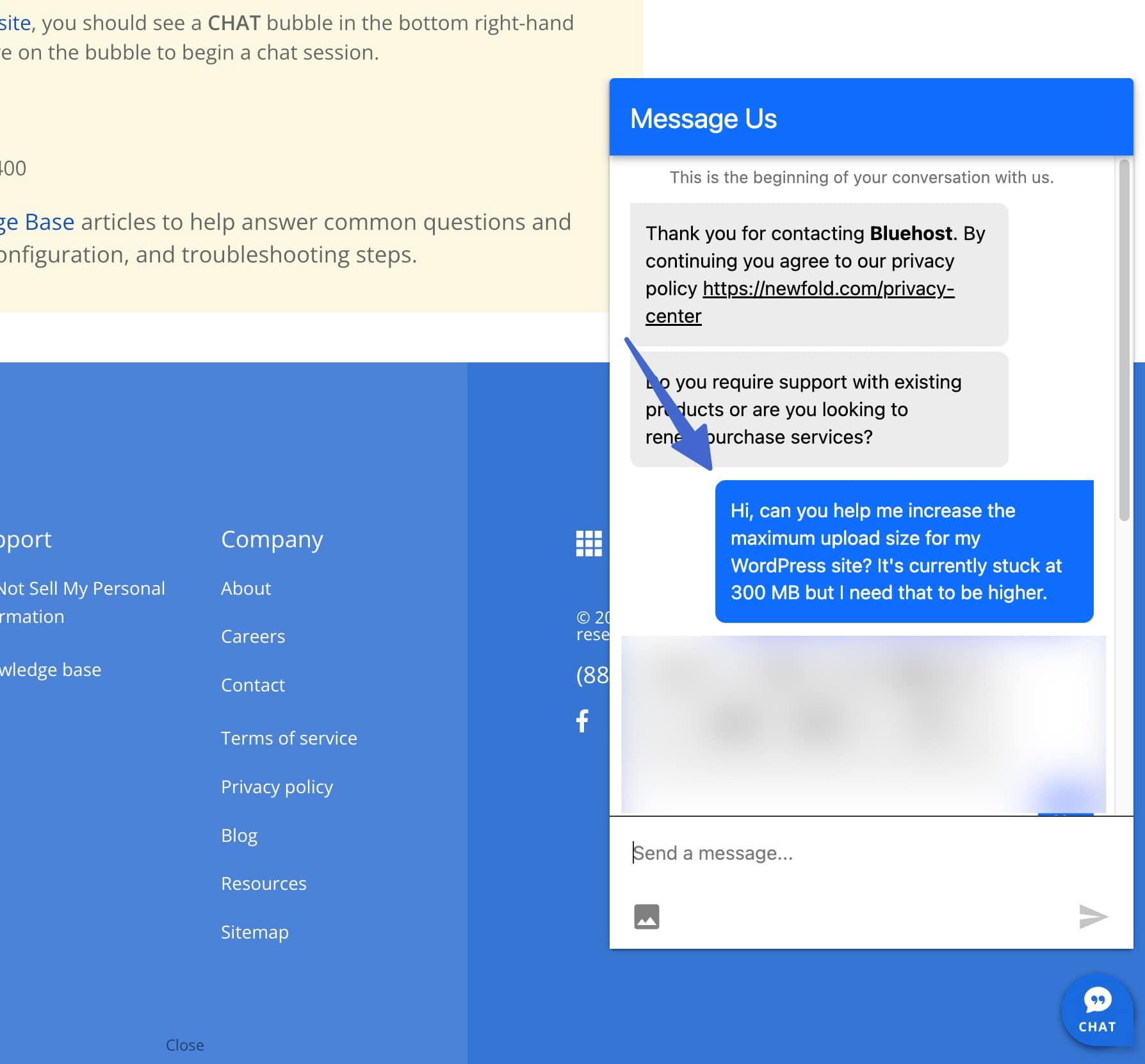 contacting customer support.