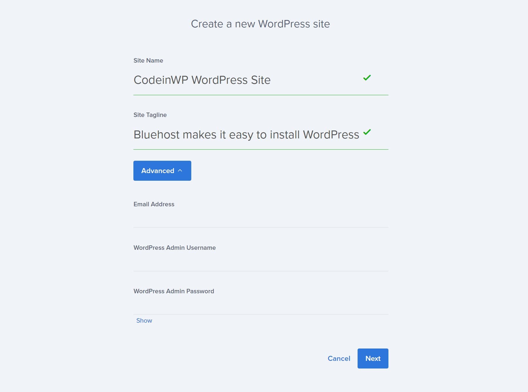 Squarespace vs WordPress: WordPress install tool