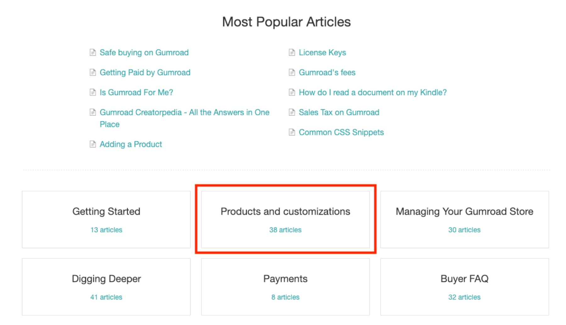 Gumroad Customization