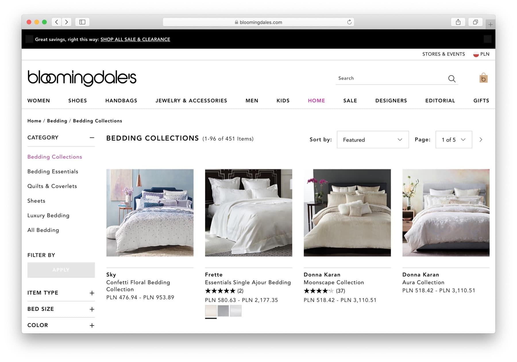 bloomingdales example of how to start ecommerce business