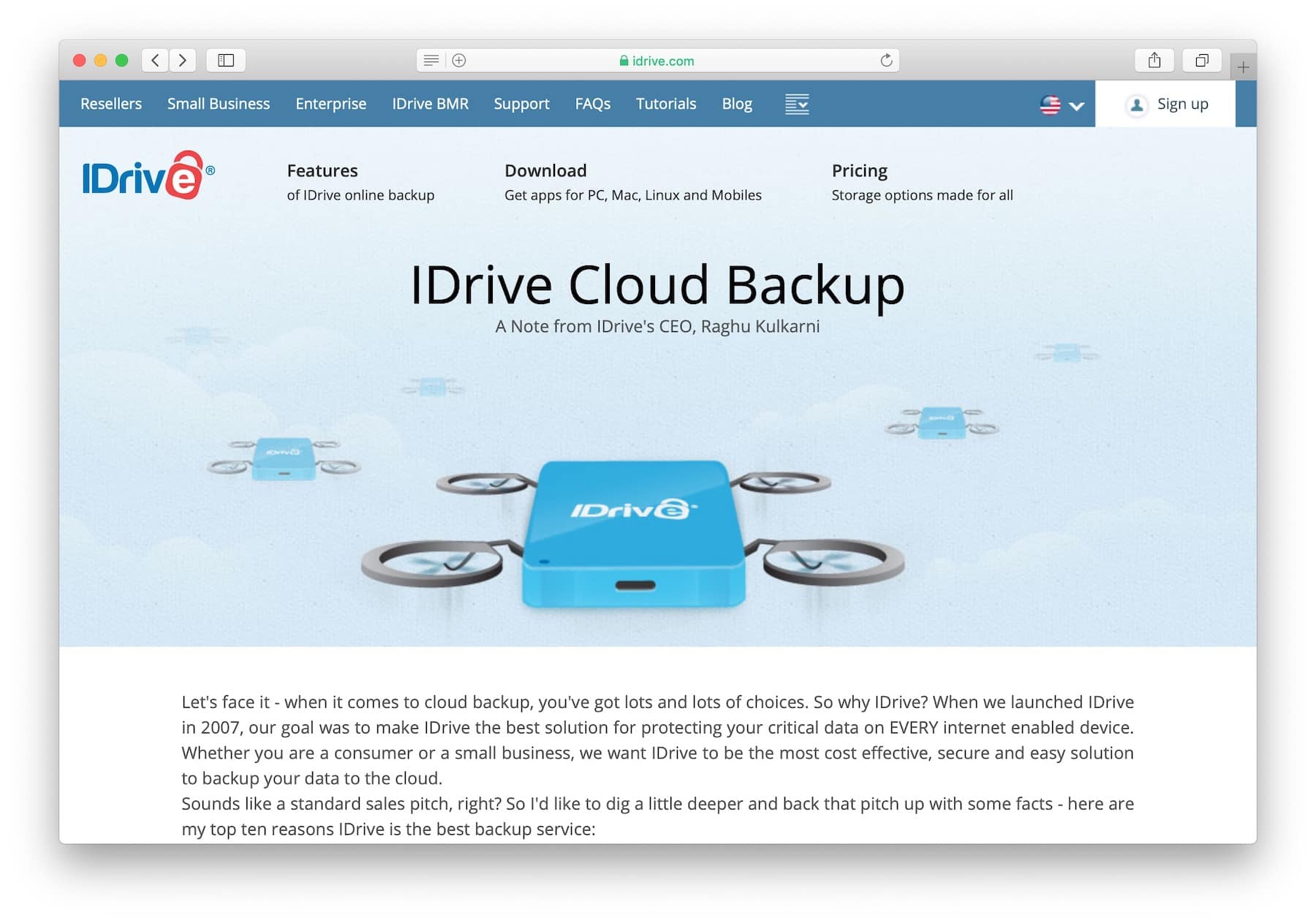 Best online cloud backup services: #2 idrive