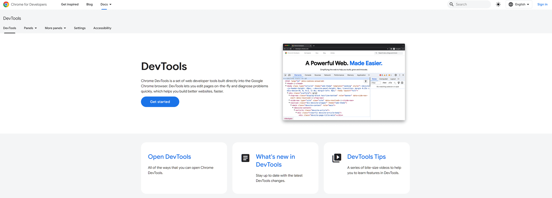 DevTools.
