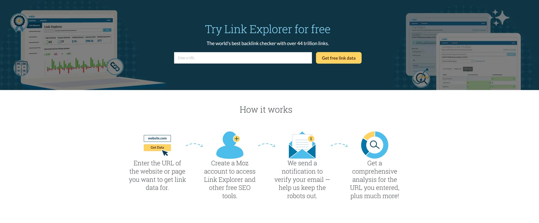 Moz Link Explorer.