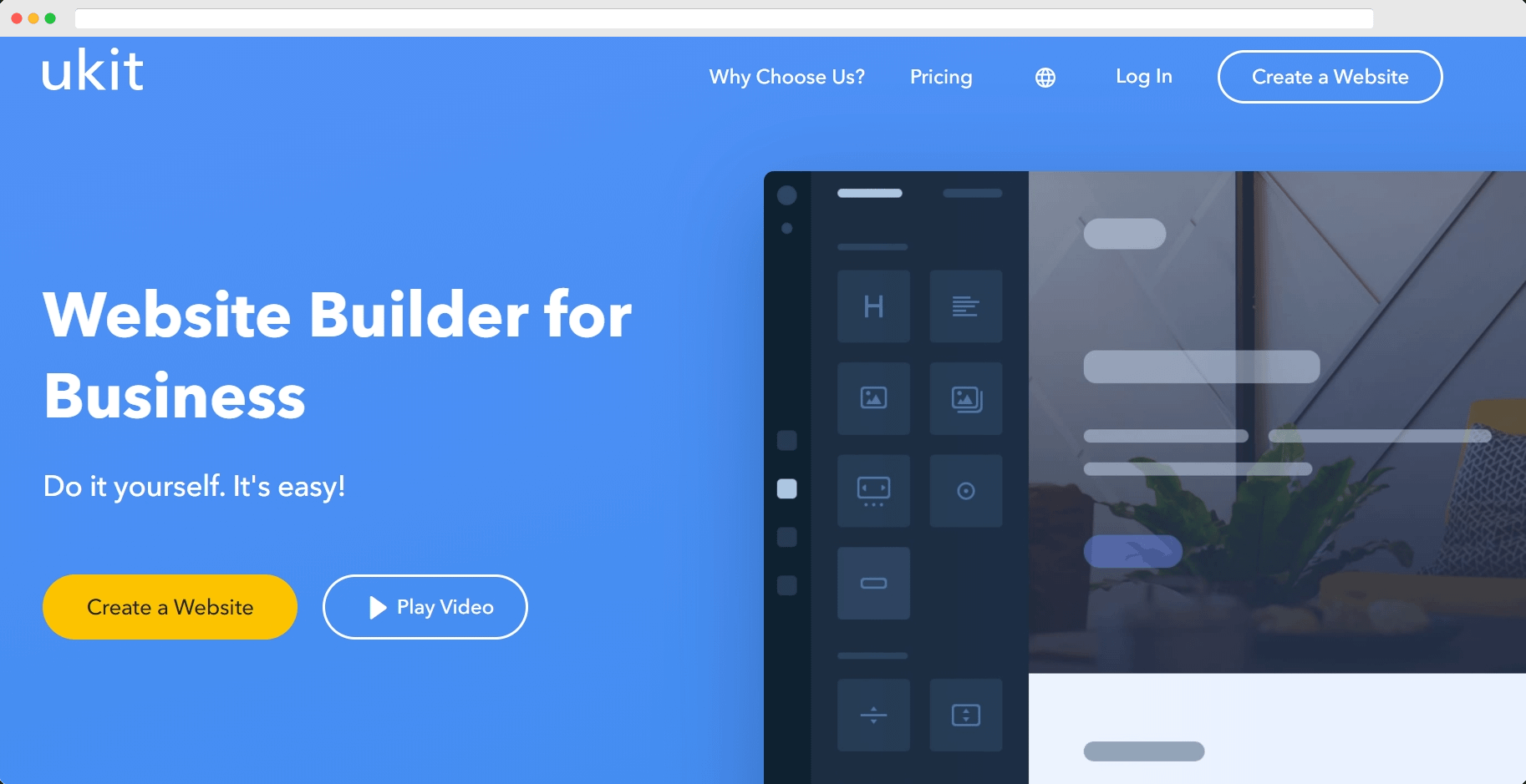 cheap website builders: ukit.