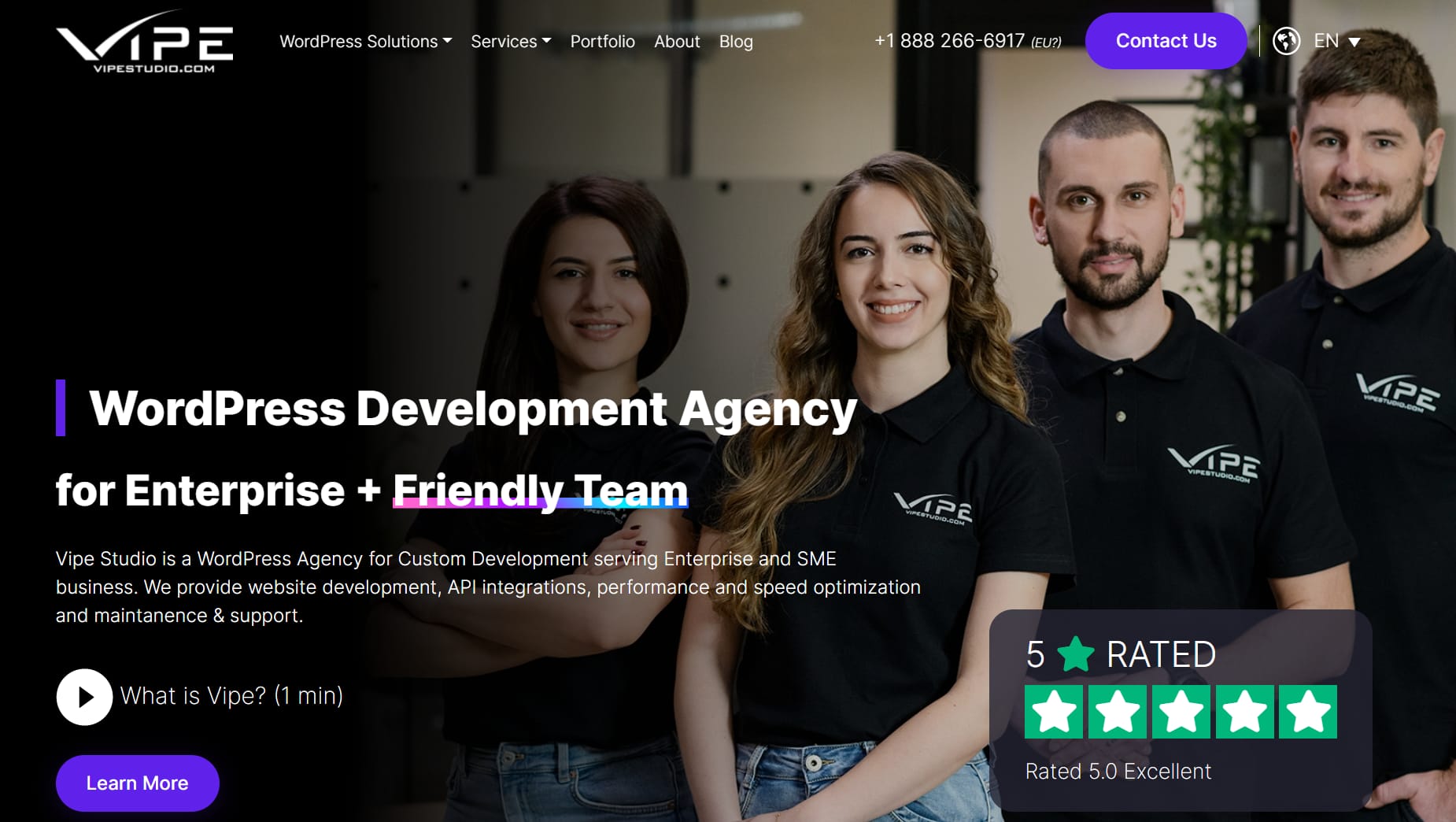 best WordPress development agencies: Vipe Studio