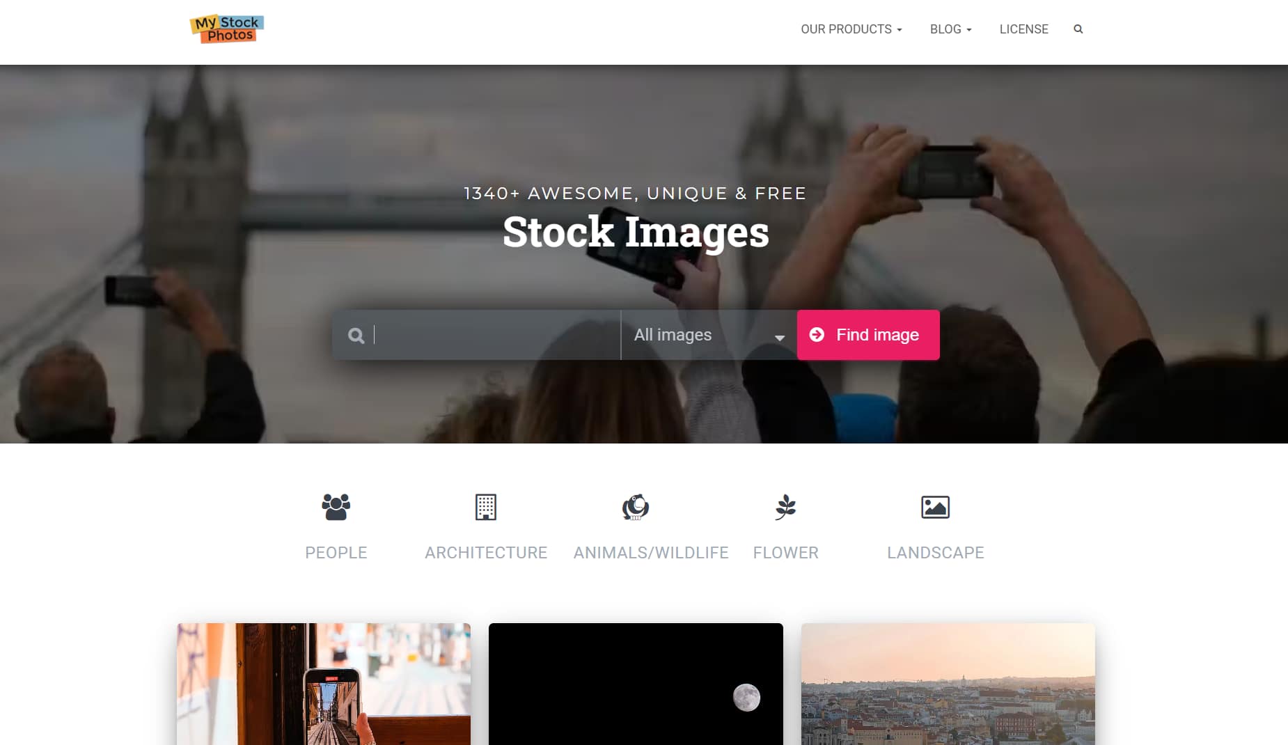 mystock.photos is a website where you can get free images for blogs