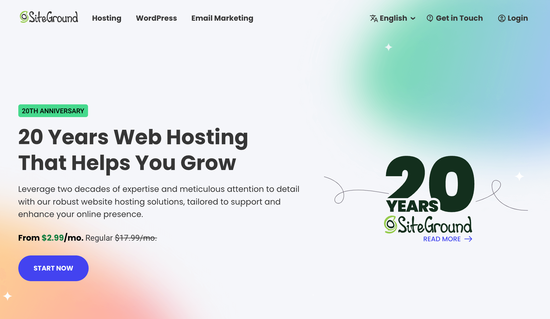 SiteGround WordPress hosting.