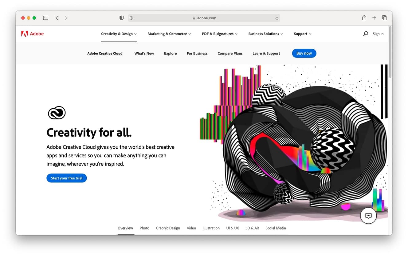 Best gifts for a designer: Adobe Creative Cloud subscription