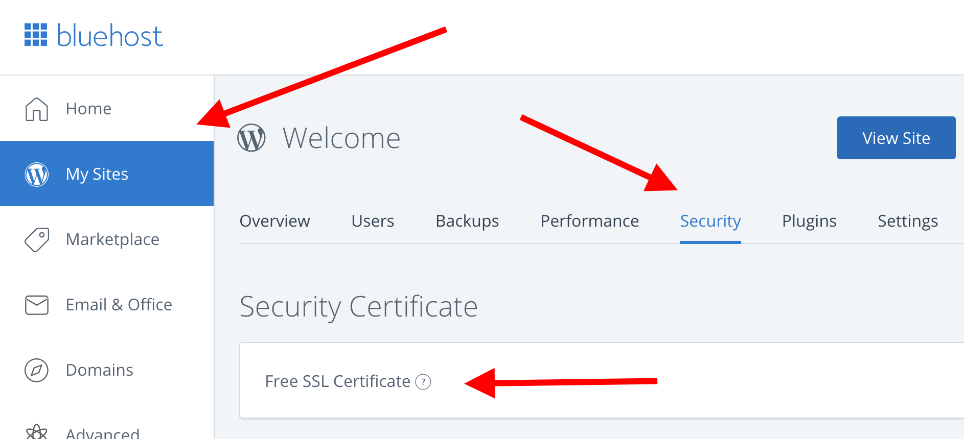 Bluehost SSL