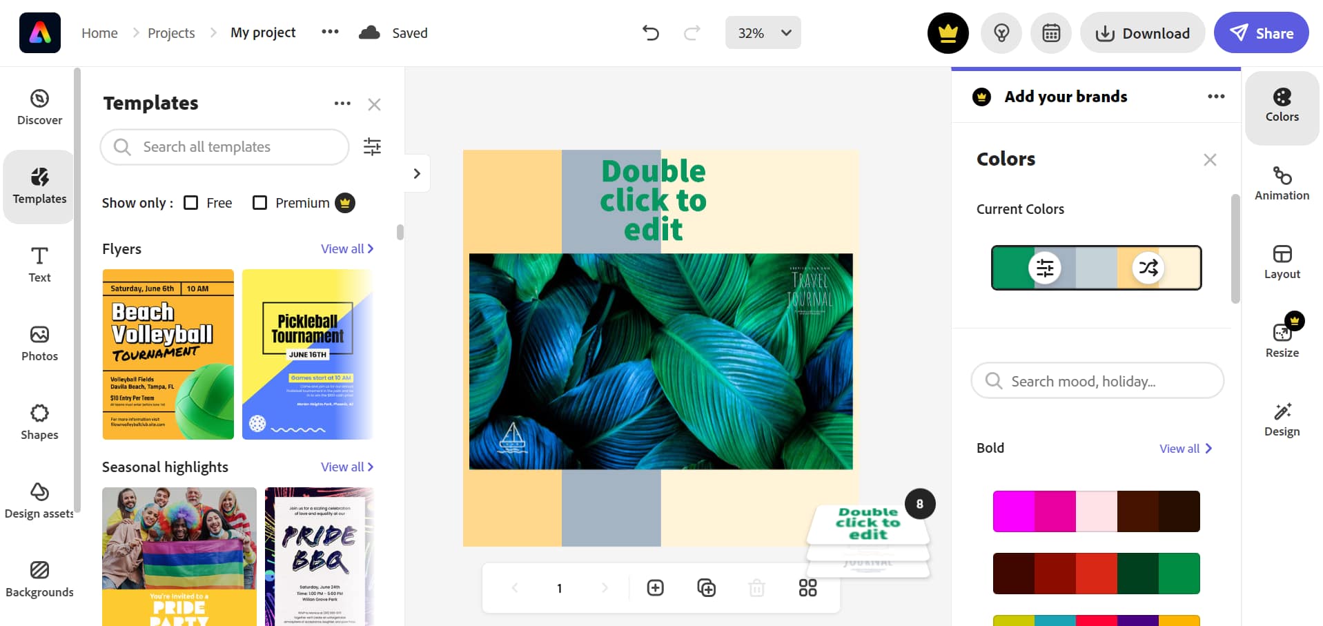 Adobe Express is a great way to get free images for blogs.