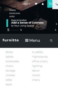 Furnitto on mobile