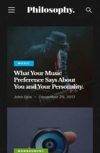 Philosophy on mobile