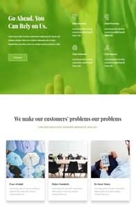 An Insurance Homepage on mobile