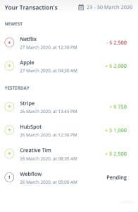 Soft UI Dashboard on mobile