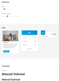 Material Tailwind on mobile