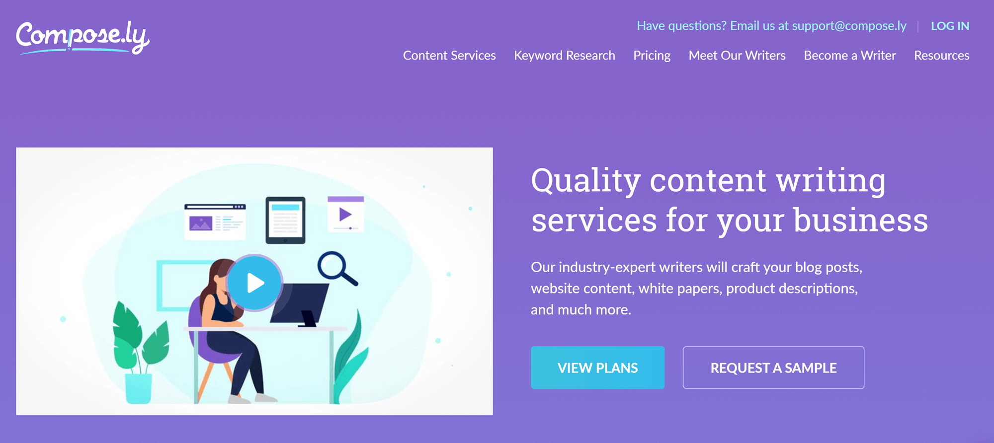 The best freelance websites for writers: Compose.ly