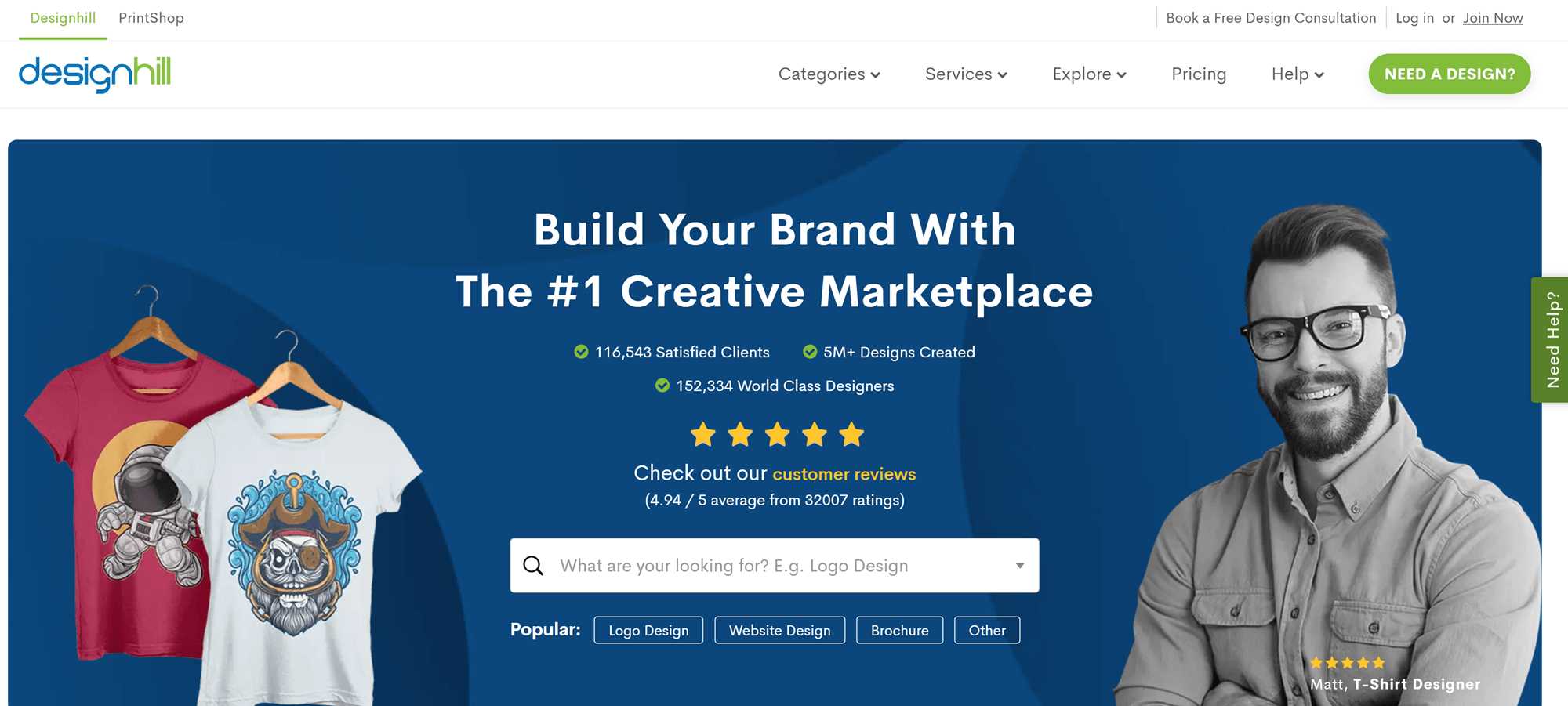 The best freelance websites for designers: DesignHill