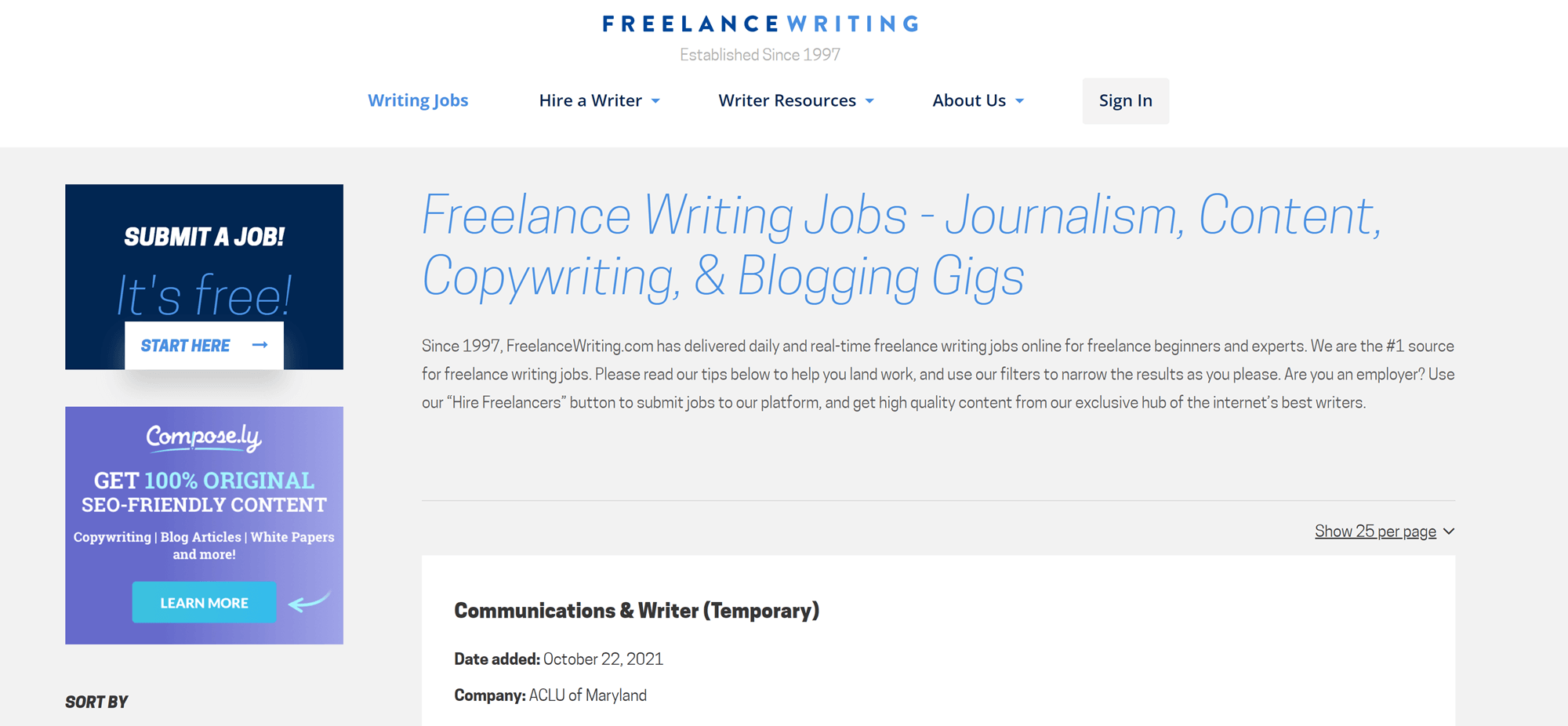 Freelance Writing Jobs