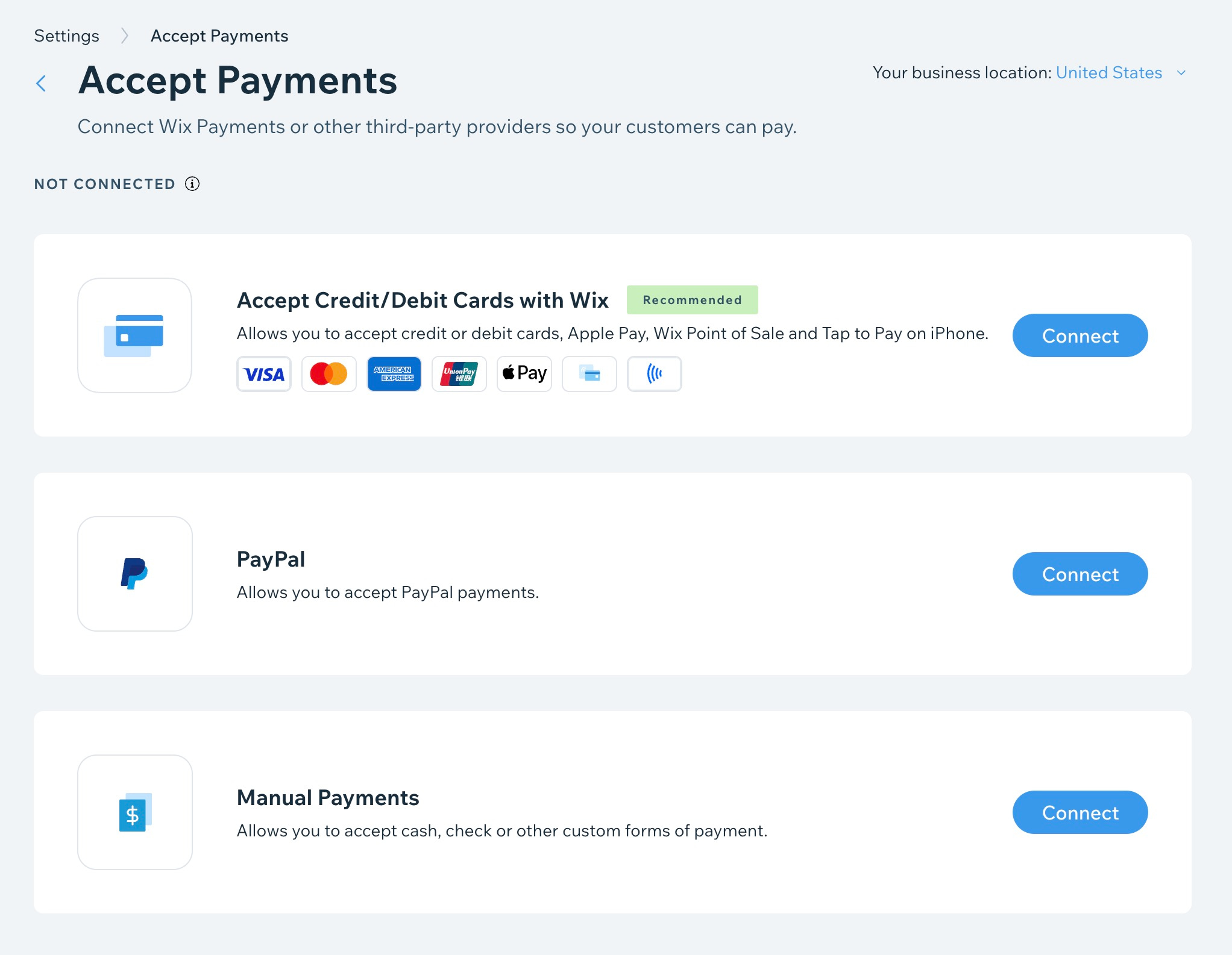 How to accept payments in Wix.