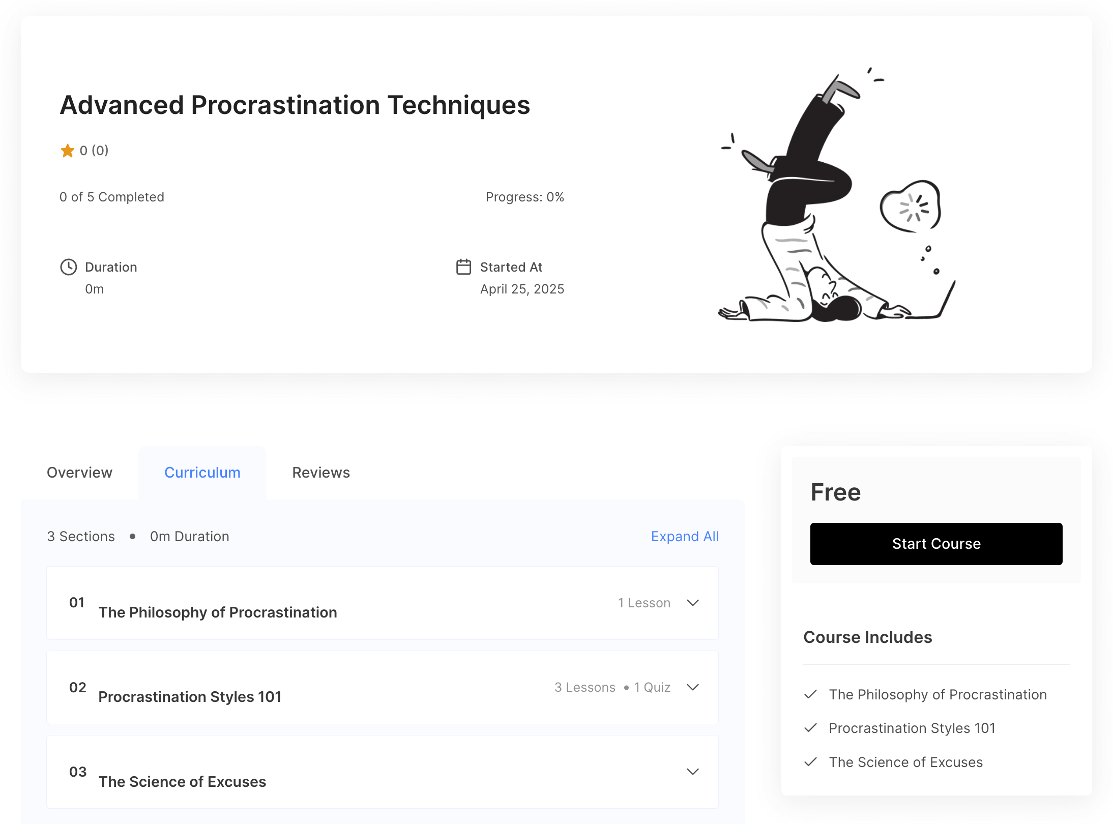 individual course look