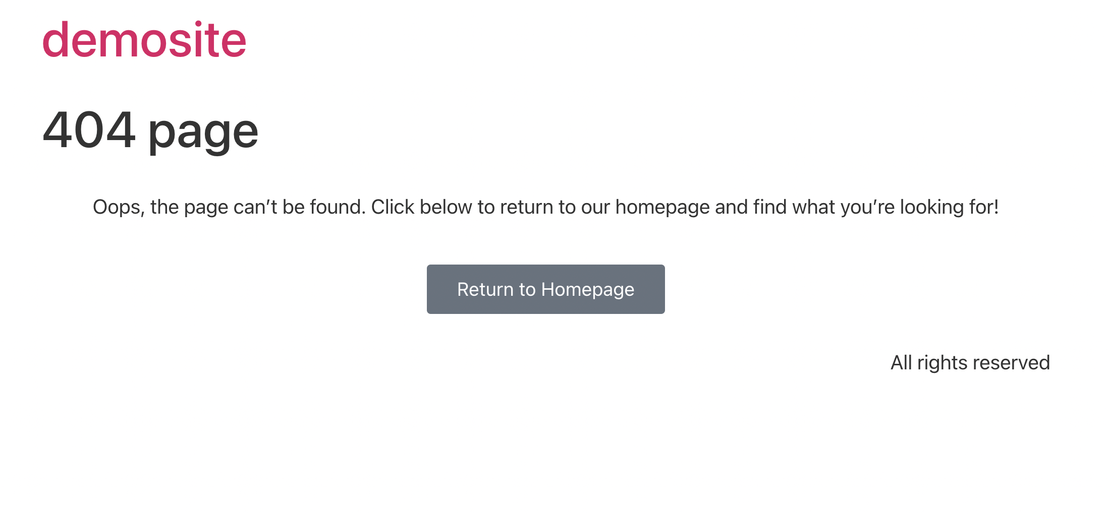 The final example for how to set a 404 page in WordPress using Elementor.