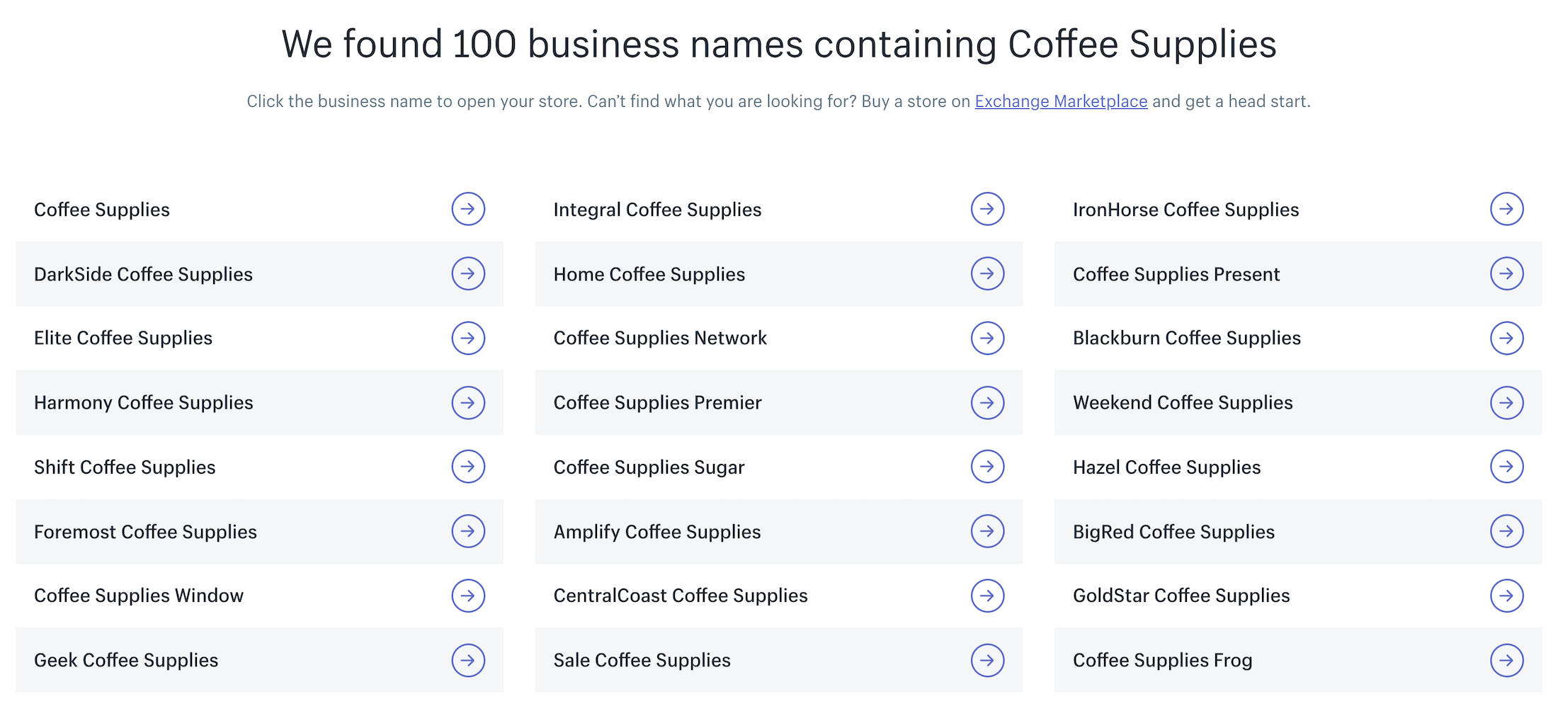 shopify names