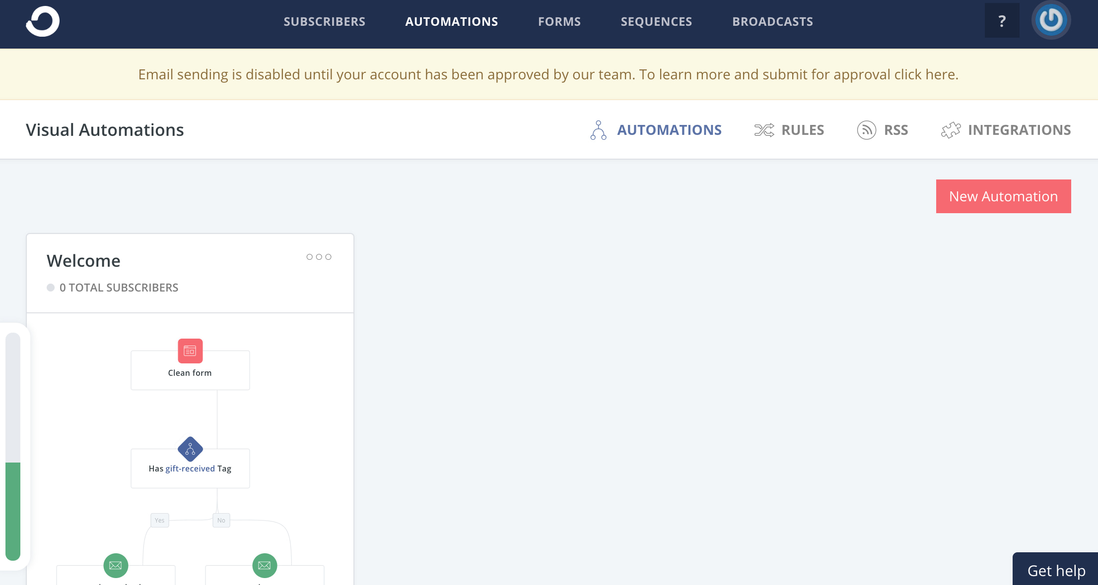 ConvertKit automations.