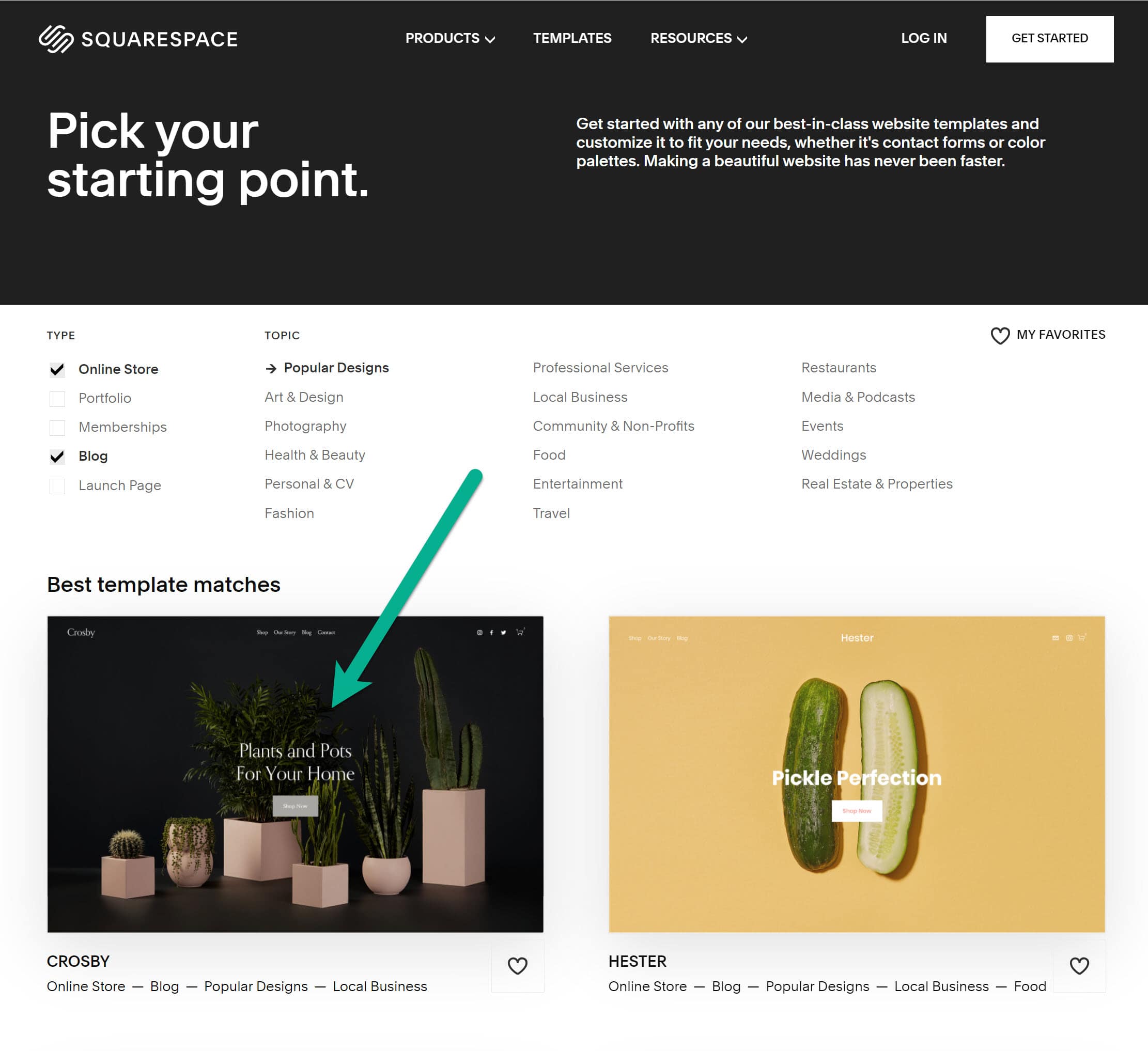 templates for Squarespace tutorial