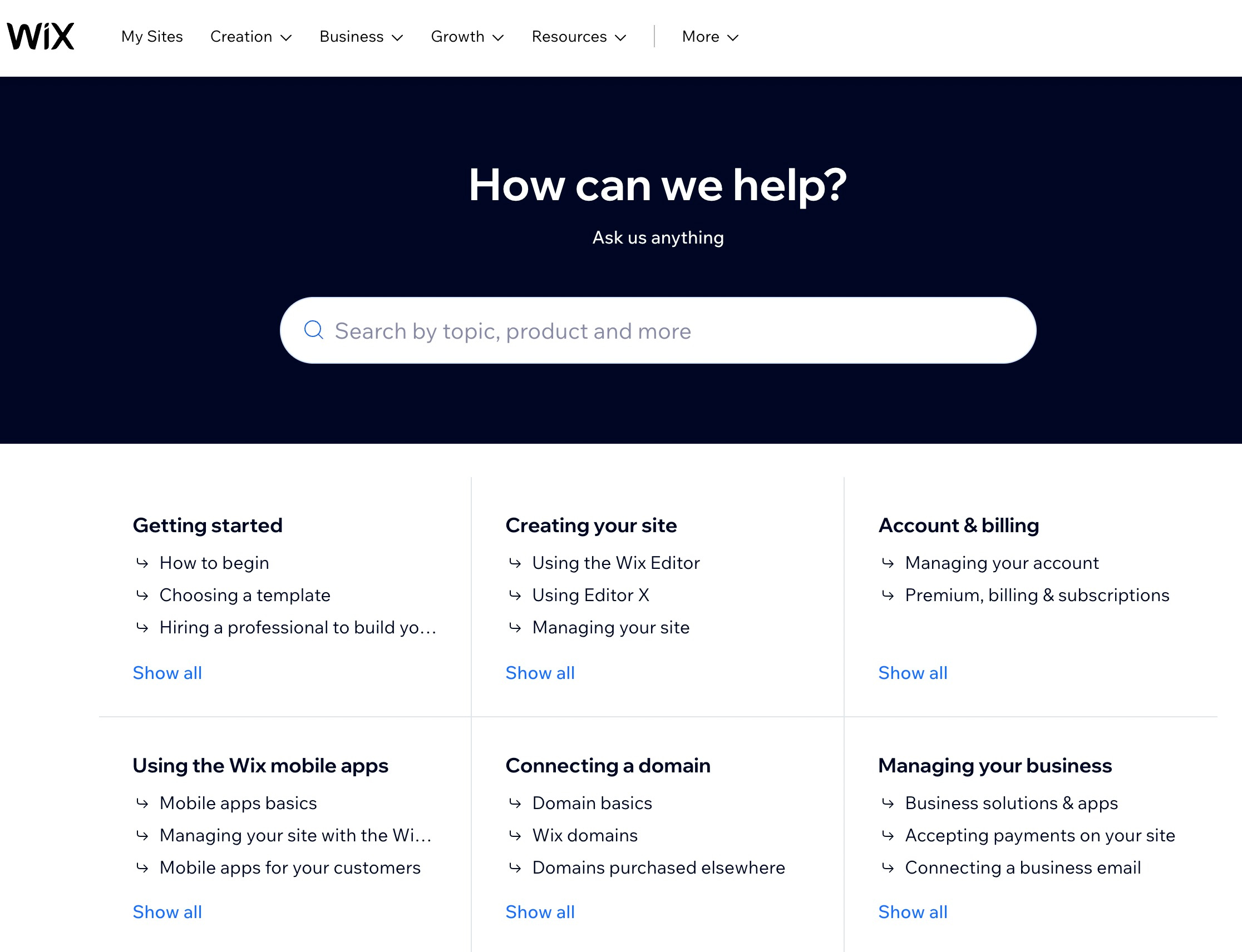 Wix ADI vs Wix Editor customer support.