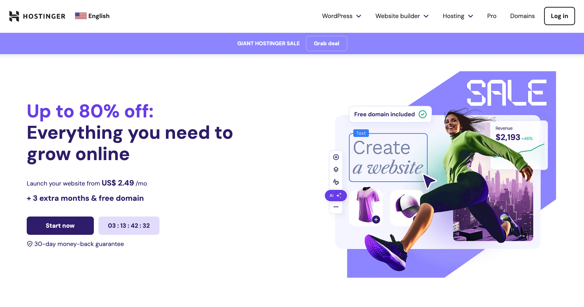 Best web hosting for photographers: hostinger