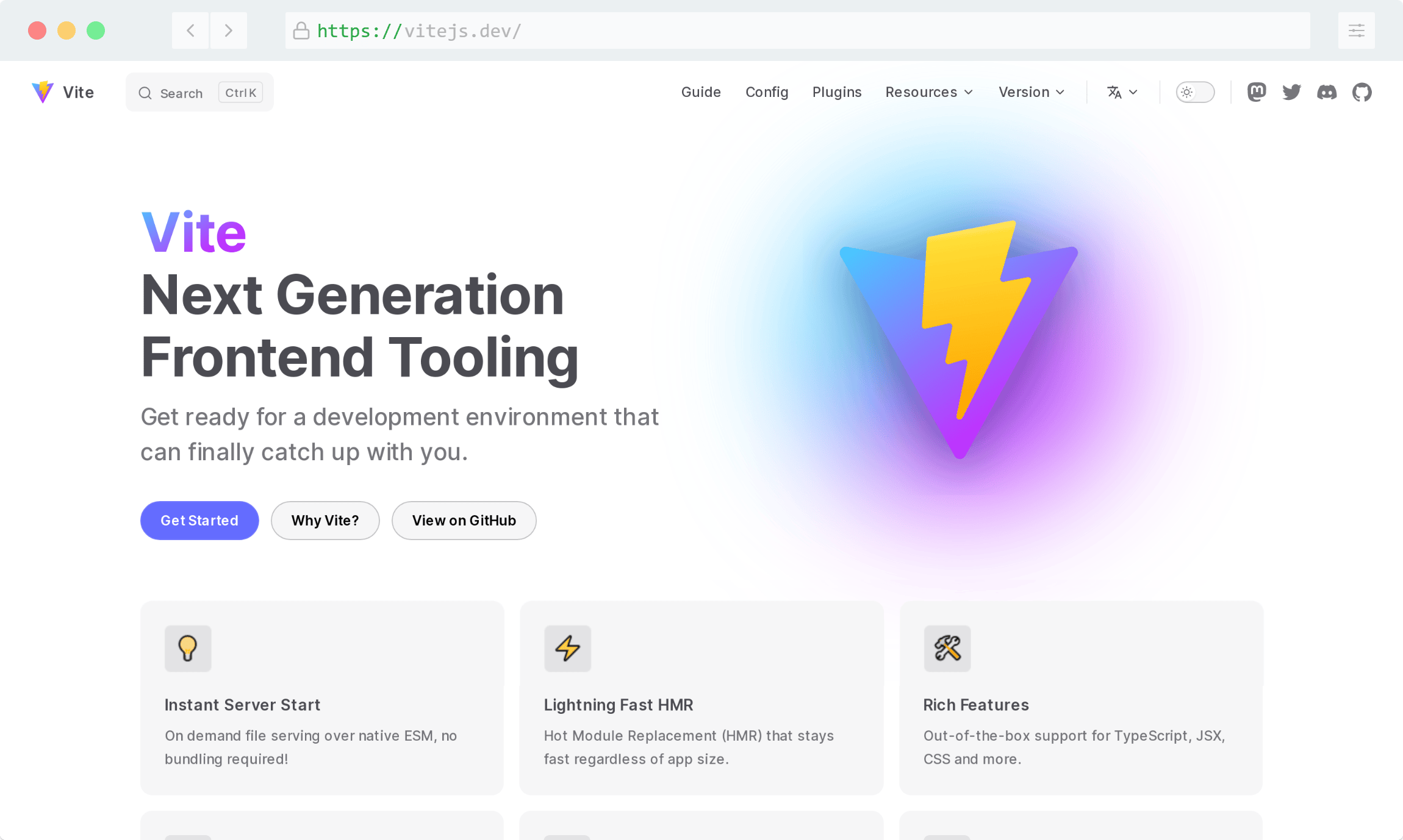 Vite JavaScript build tool