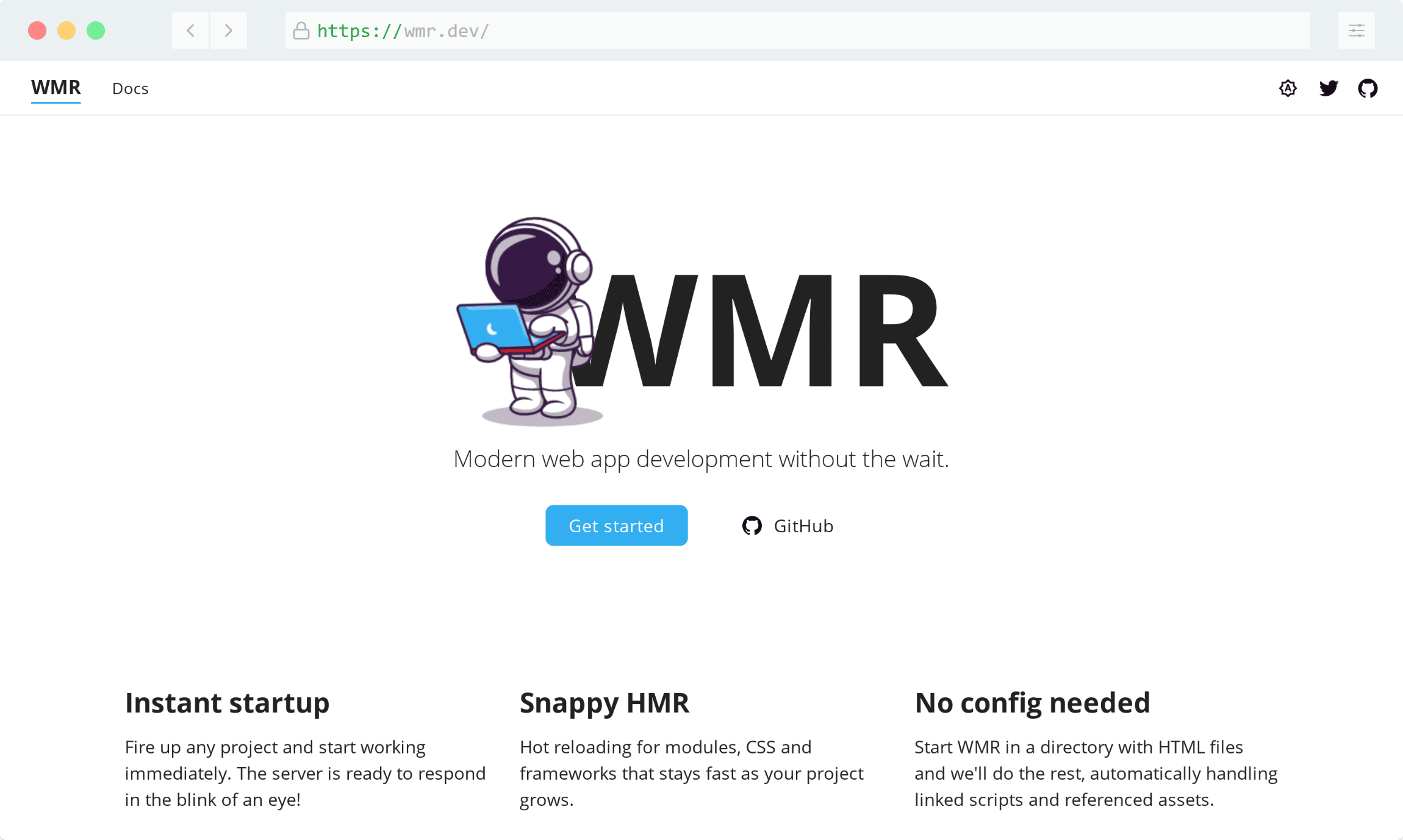 WMR JavaScript build tool
