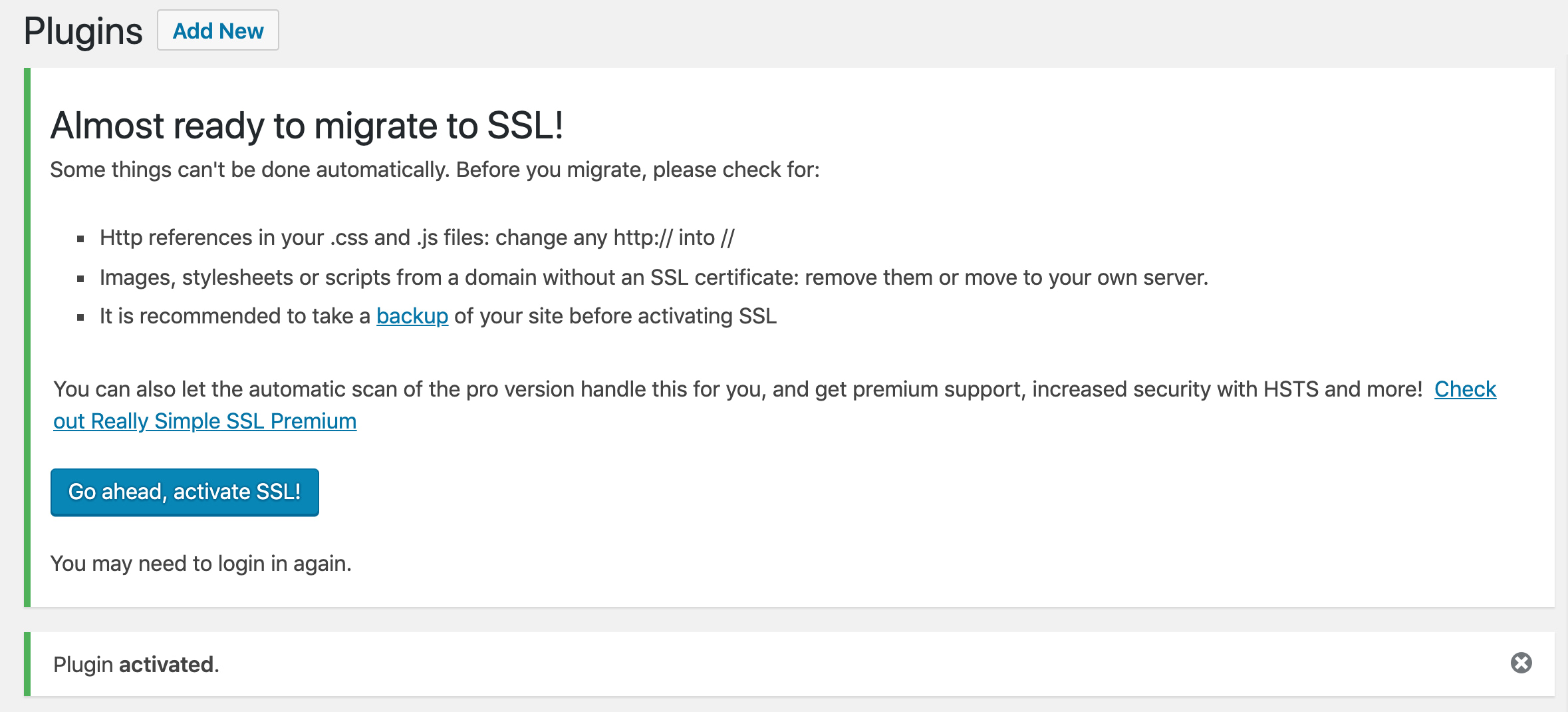 What is SSL and what it looks like when you activate the really simple SSL plugin