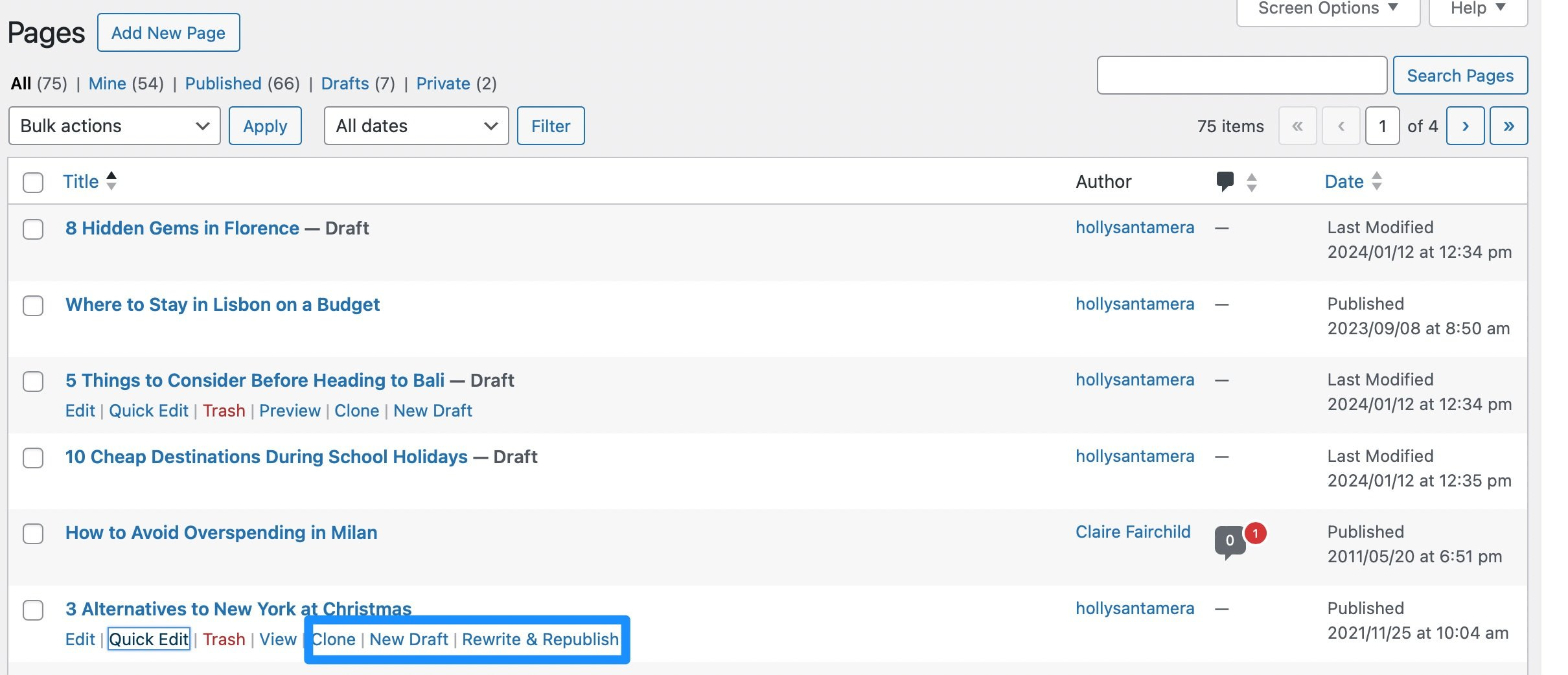 How to duplicate page in WordPress with plugin
