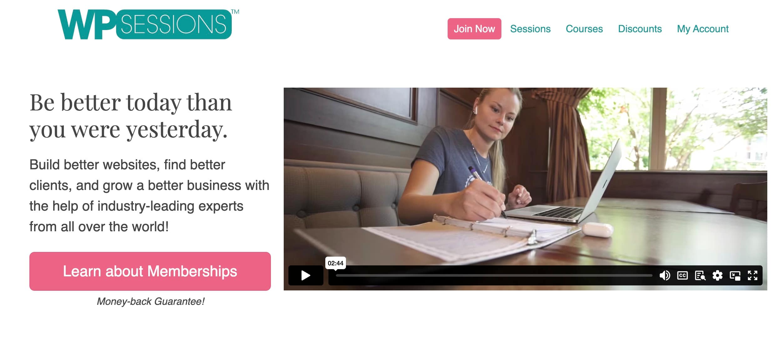 how to learn WordPress with WPSessions.