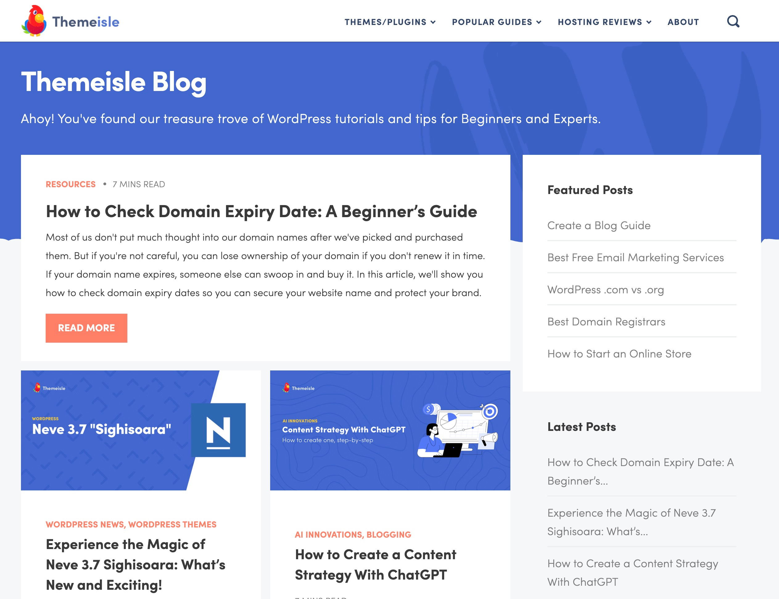 how to learn WordPress with the ThemeIsle blog.