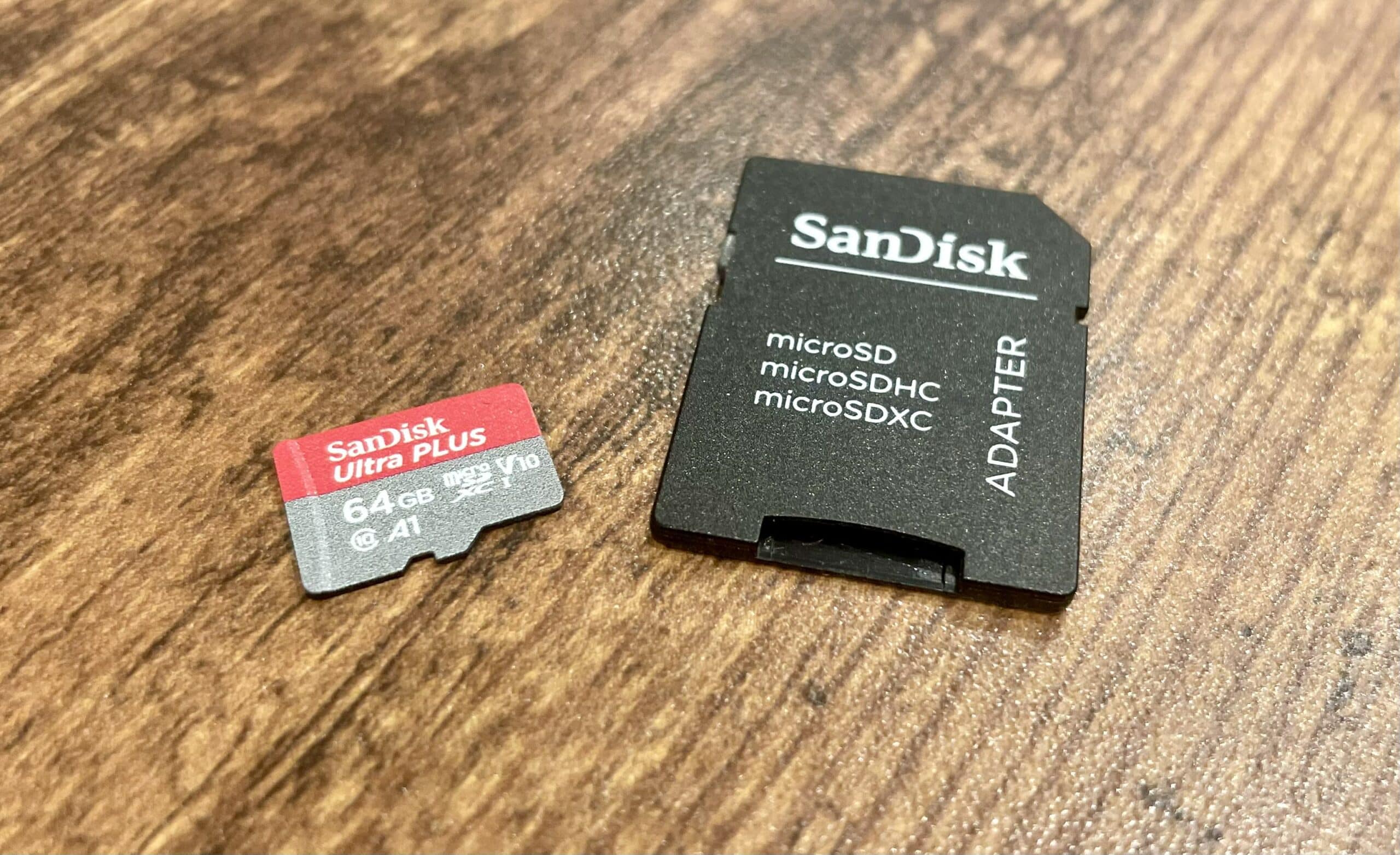 MicroSD card to install WordPress on Raspberry Pi.