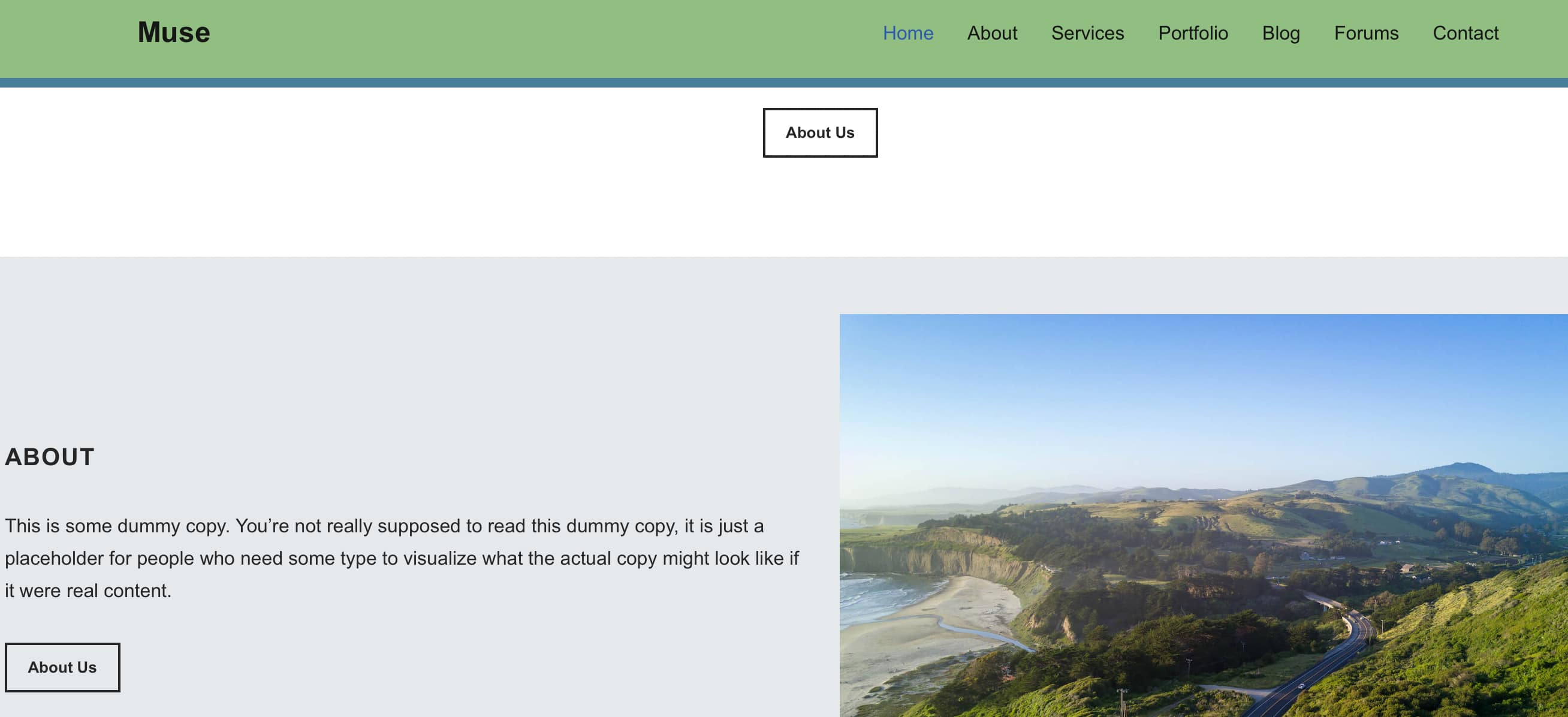 Preview the WordPress sticky header.