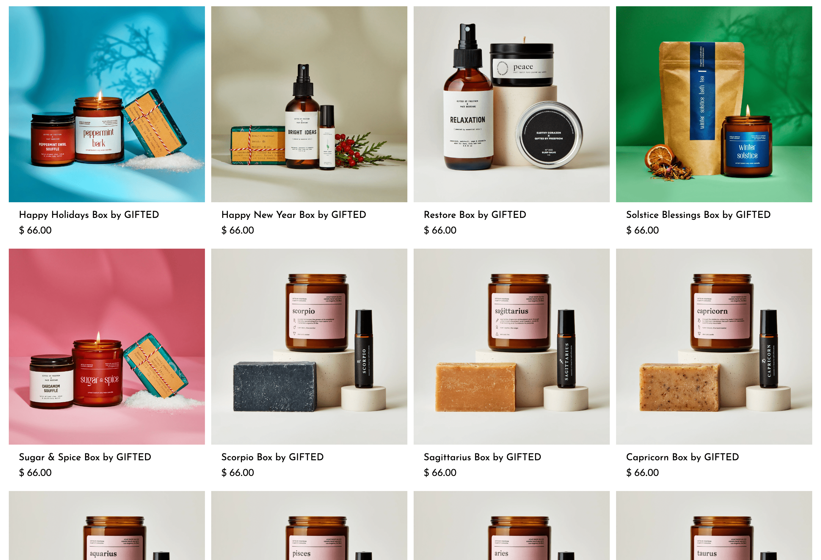 Gift bundles for astrological signs.