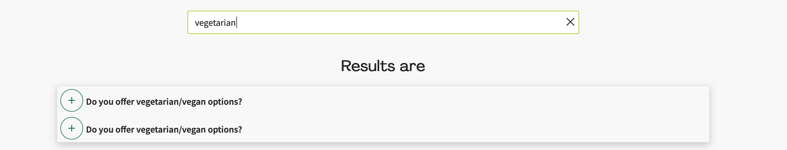 HelloFresh search bar questions