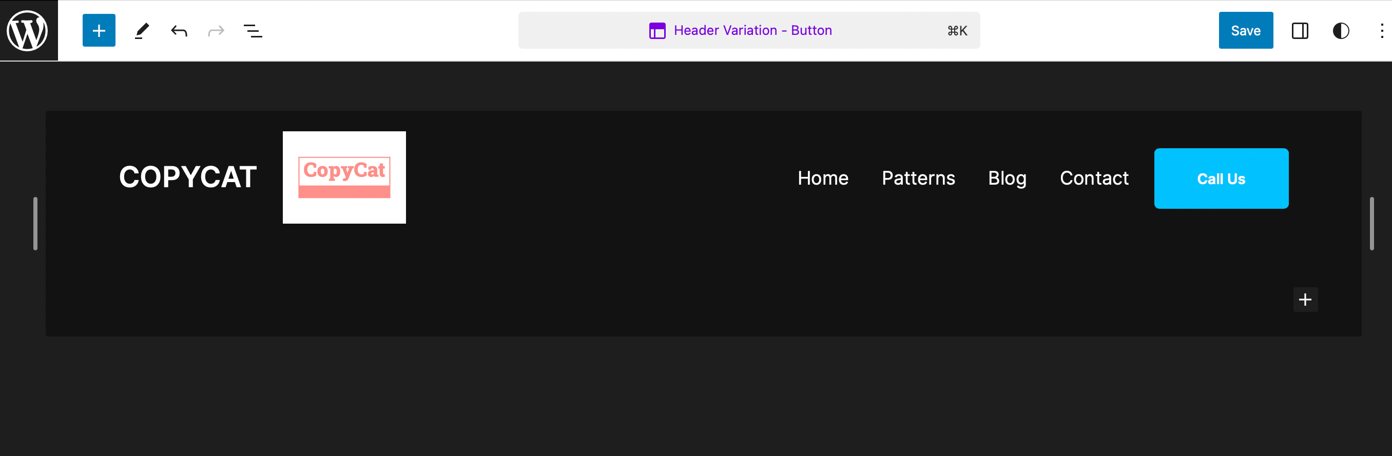 Upload your logo to your header.