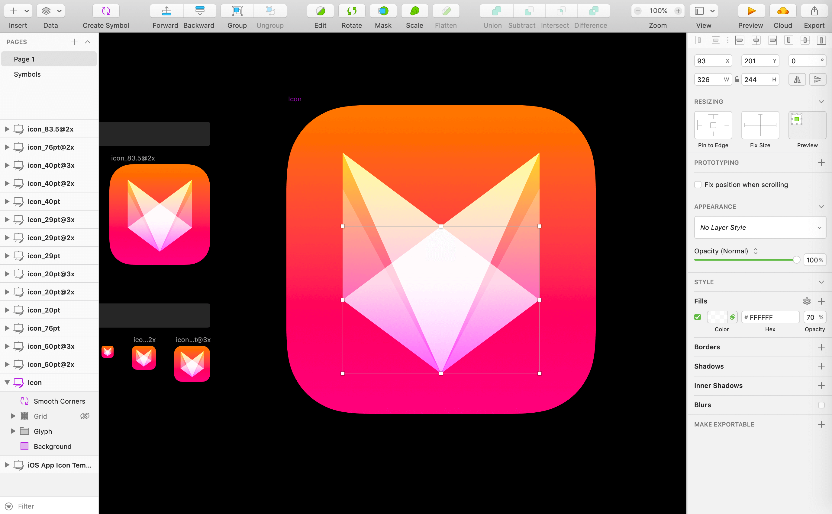Sketch vector editing function.