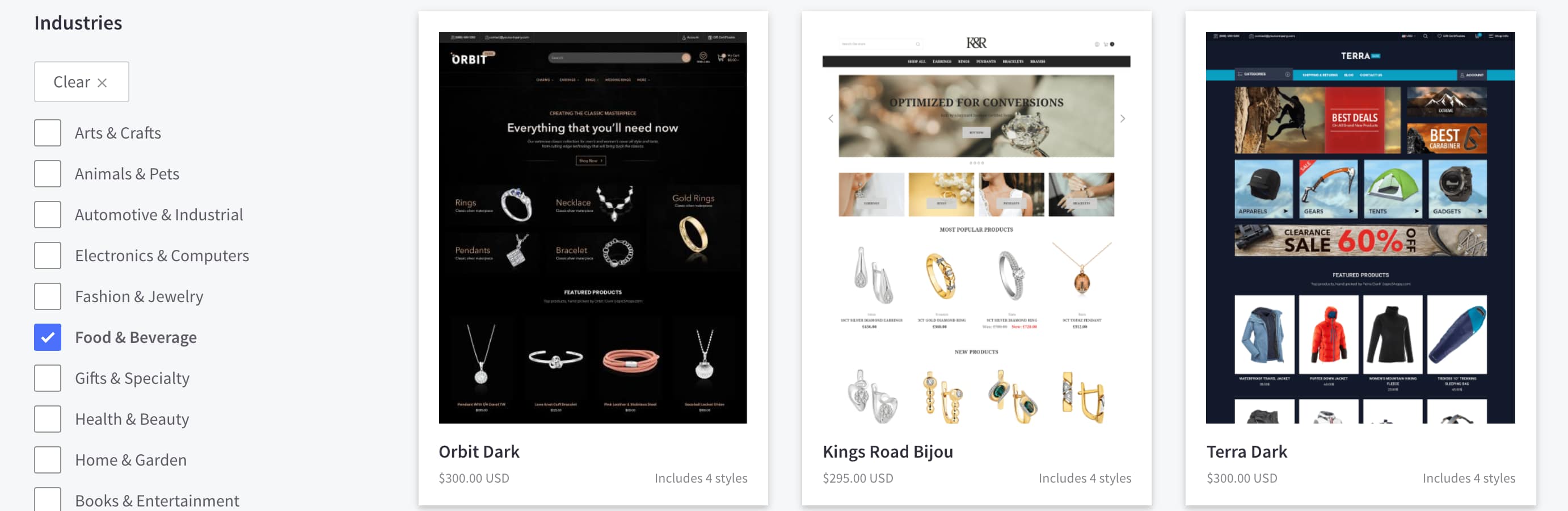 BigCommerce eCommerce themes