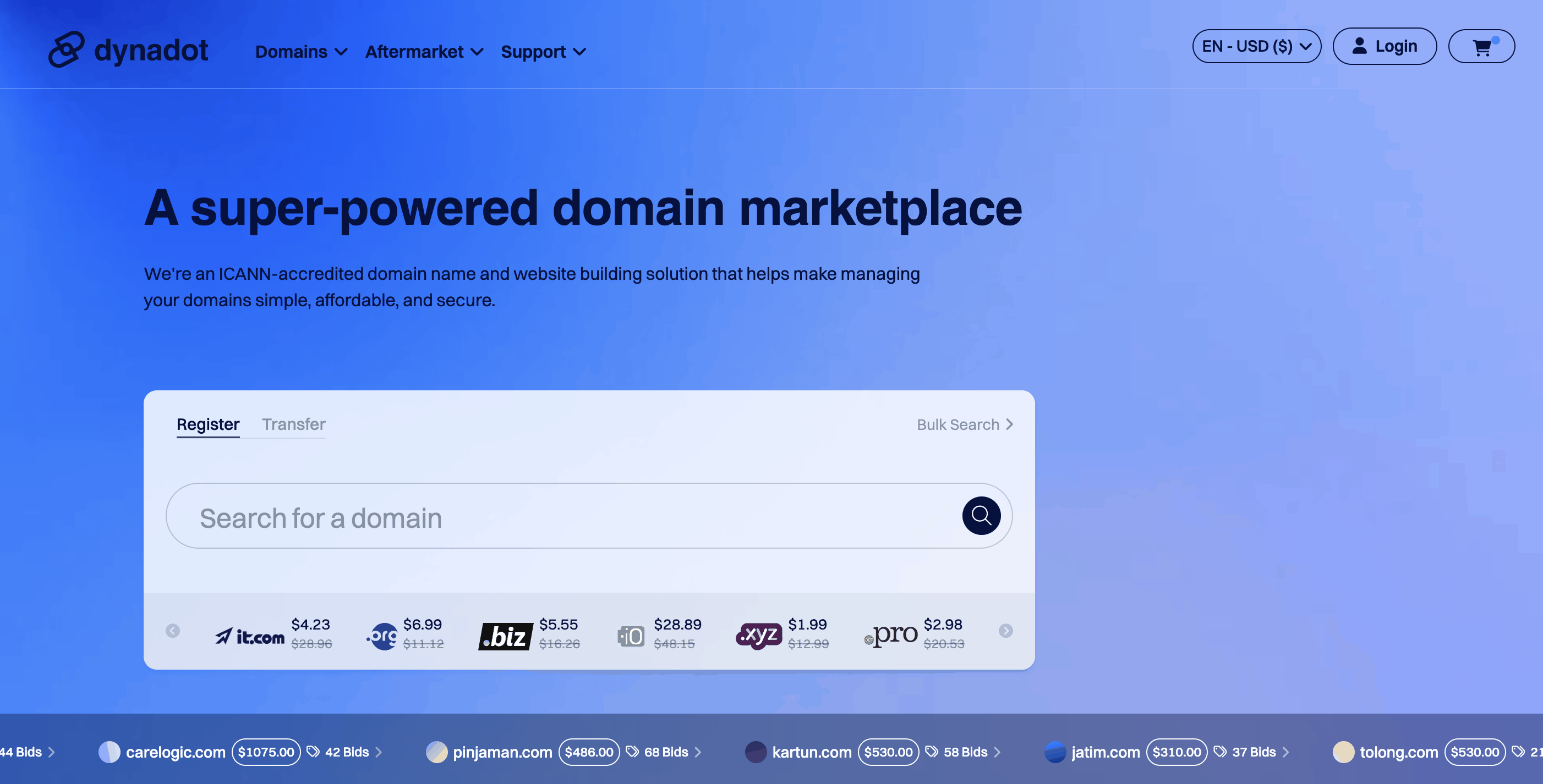 The sale ad removed from the website.