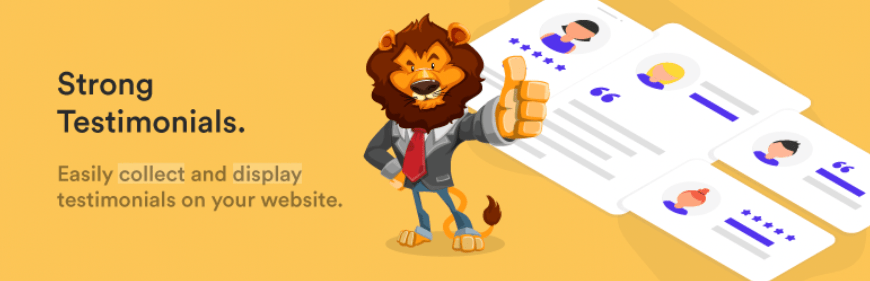 Best WordPress Plugins: Strong Testimonials banner